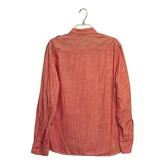 AMERICAN RAG MEN'S BUTTON DOWN LONG SLEEVE WASHED VINTAGE RED SIZE XL - Picture 3 of 8